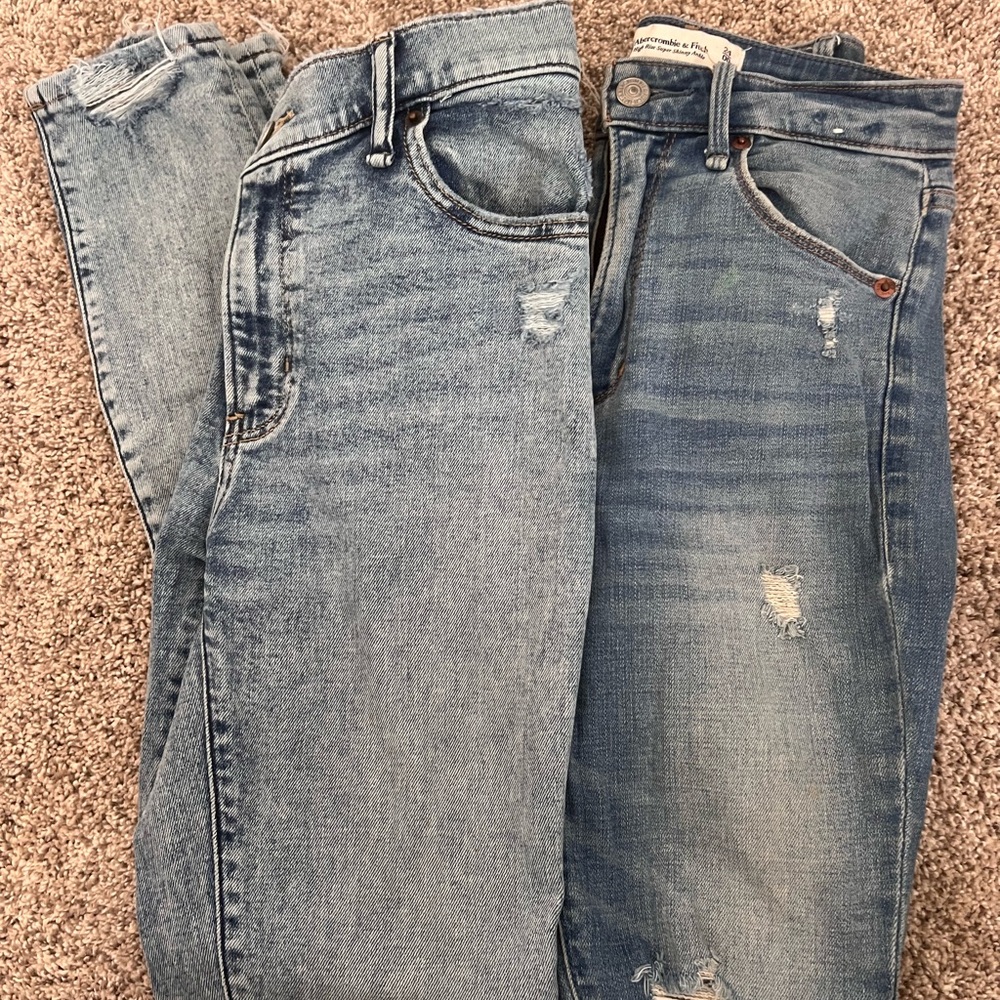 Abercrombie high rise super skinny ankle pants BUNDLE
